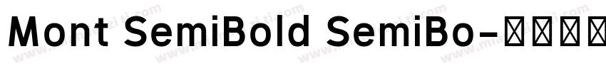 Mont SemiBold SemiBo字体转换
